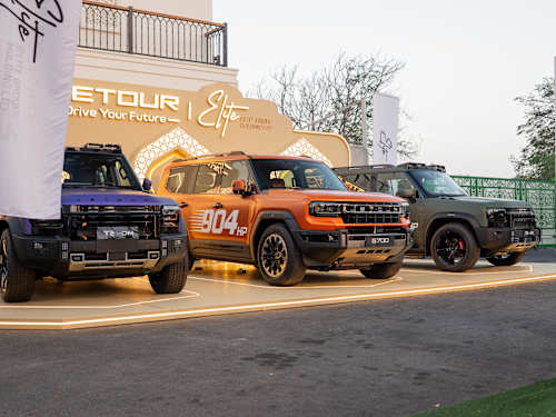 Jetour cars displayed at the Ramadan event