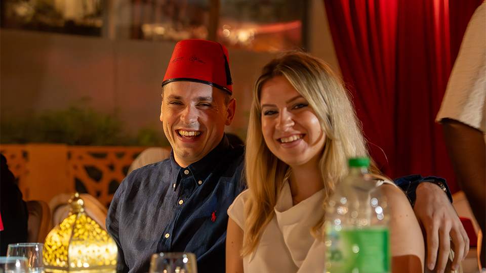 Smiling guests at the Jetour Ramadan event.