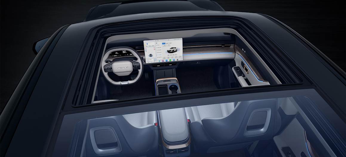 jetour dashing panoramic sunroof