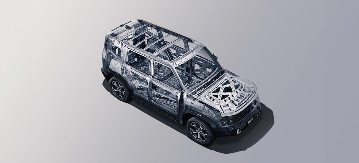 Jetour T2 High-strength Steel Body and Masculine Design