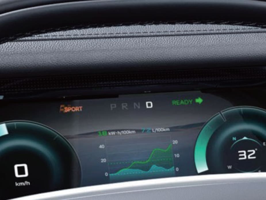 Jetour T1 i-DM digital driver display with navigation and vehicle information